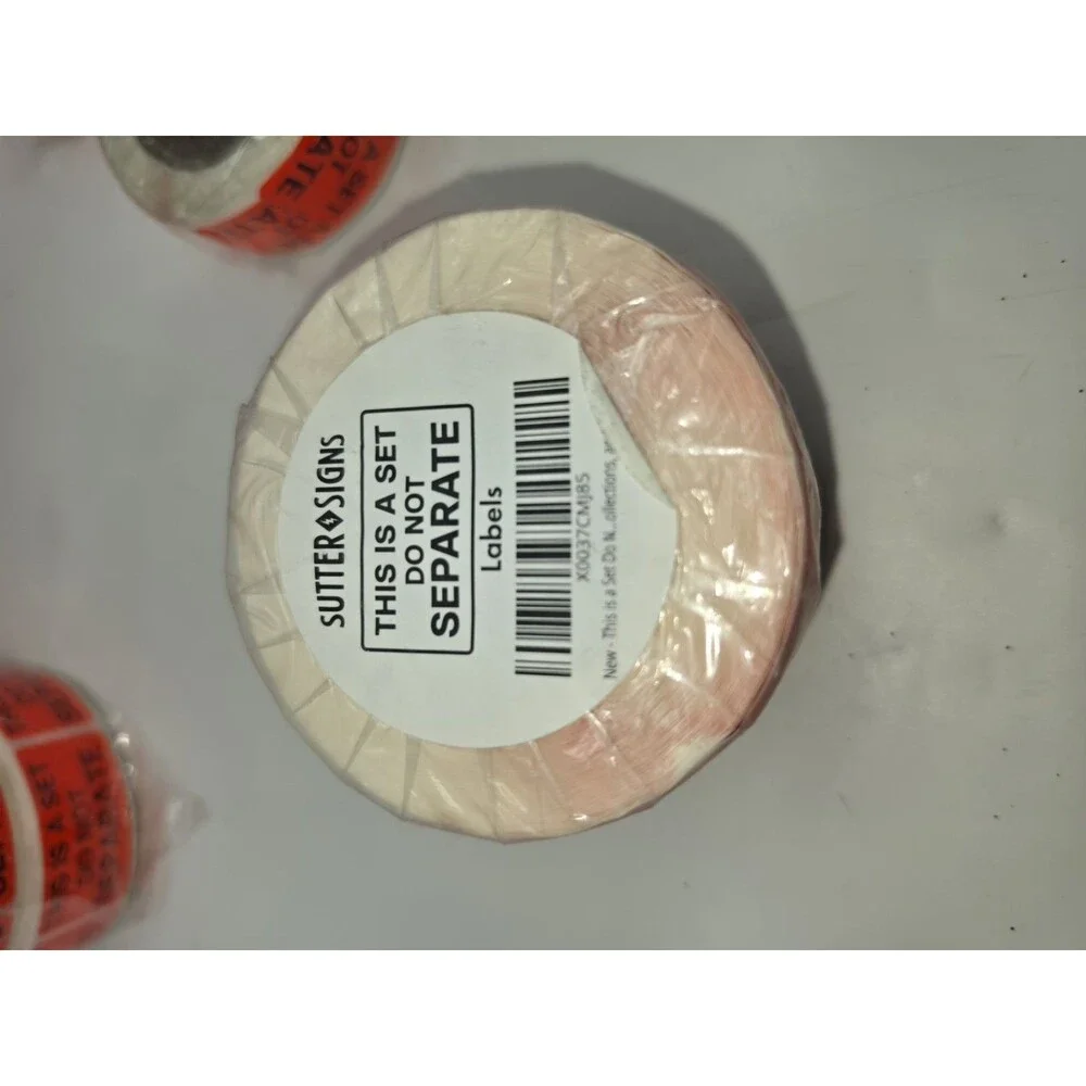 Sutter Signs This Is A Set Red Inventory Labels 13 New 3 Partial 16 Roll Lot